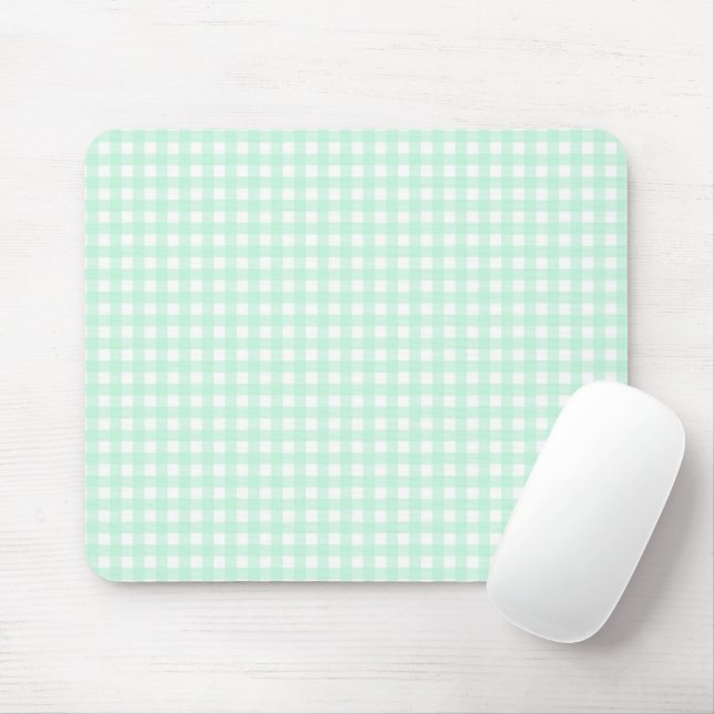 F & L Grün Gingham Mousepad (Mit Mouse)