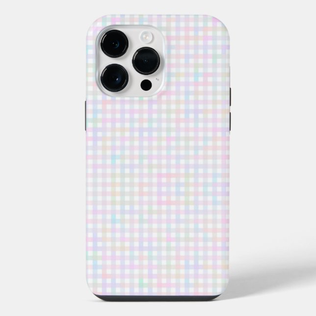 F & L Multicolor Gingham iPhone Hülle (Rückseite)