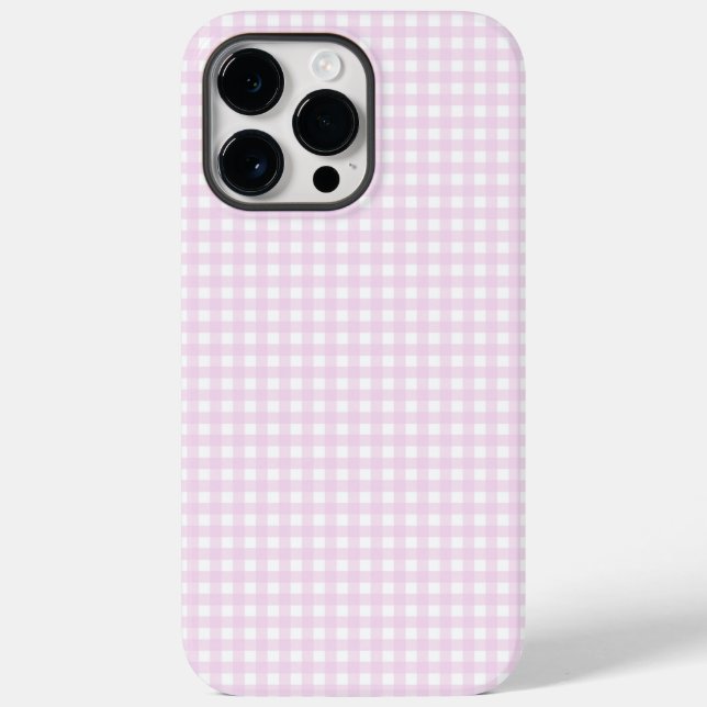 F & L Pink Gingham Case-Mate iPhone Hülle (Rückseite)