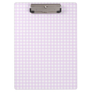 F & L Pink Gingham Klemmbrett