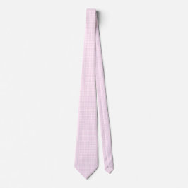 F & L Pink Gingham Krawatte