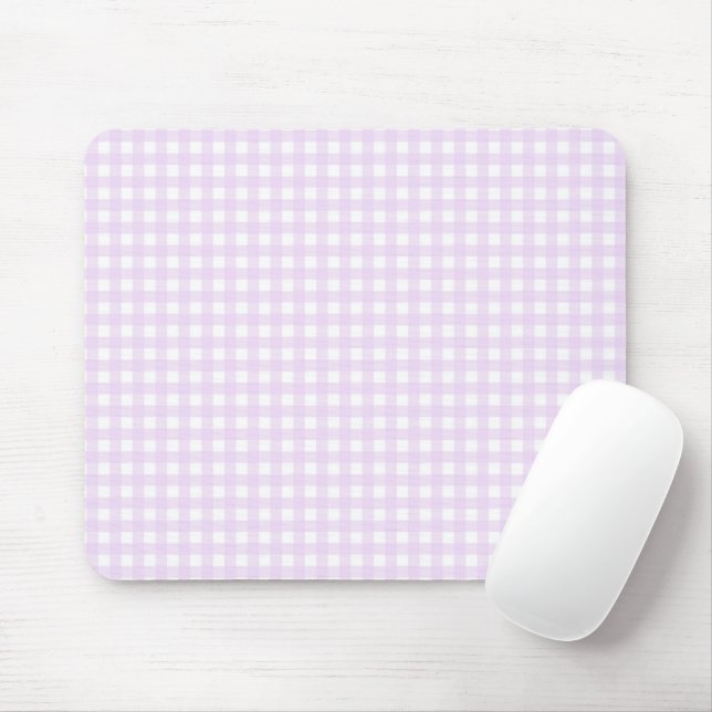 F & L Pink Gingham Mousepad (Mit Mouse)
