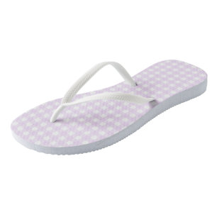 F & L Pink Gingham Paar Flip Flops