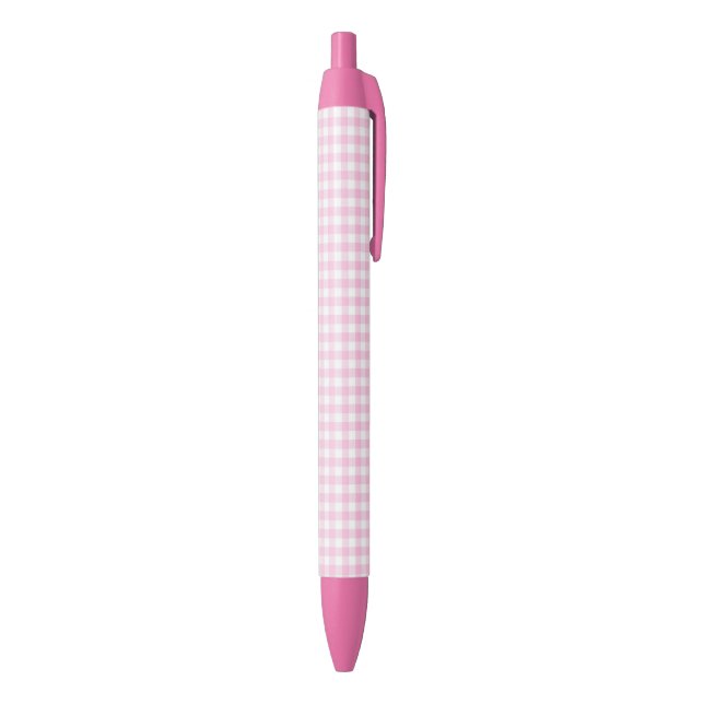 F & L Pink Gingham Pen Kugelschreiber (Unterseite (Vertikal))