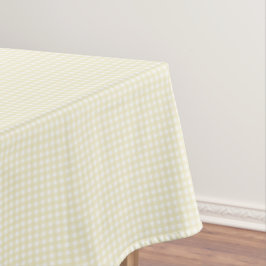 F & L Yellow Gingham Tischdecke