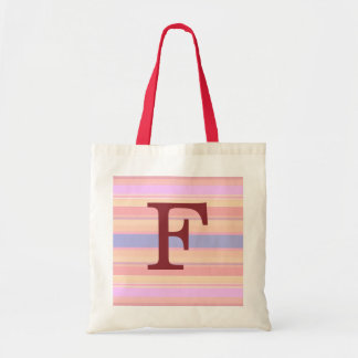 F: Monogram F Summer Stripes Fute Tote Bag Tragetasche