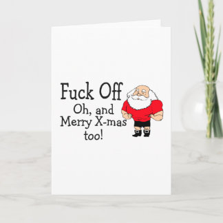 F Off und frohe Weihnachten zu
