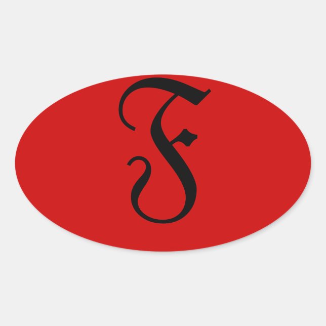 F OVALER AUFKLEBER (Vorderseite)