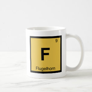 F - Periodischer Tabelle der Flugelhorn Music Chem Kaffeetasse