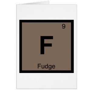 F - Periodisches Symbol für die Fudge Chemistry