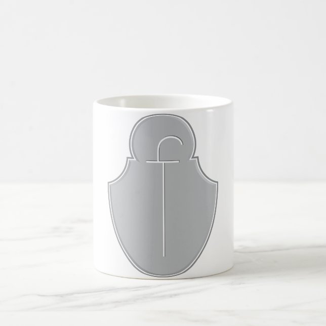 F Plaque Emblem Monogram Tasse (Mittel)