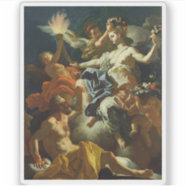 F. Solimena - Aurora Einnahme von Tithonus Verlass Aufkleber