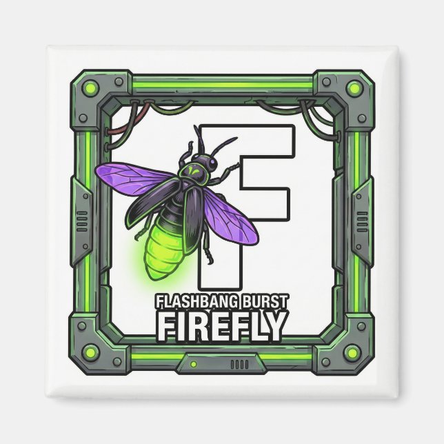 F steht für Firefly – GTA Style ABC Lernmagnet Magnet (Vorne)