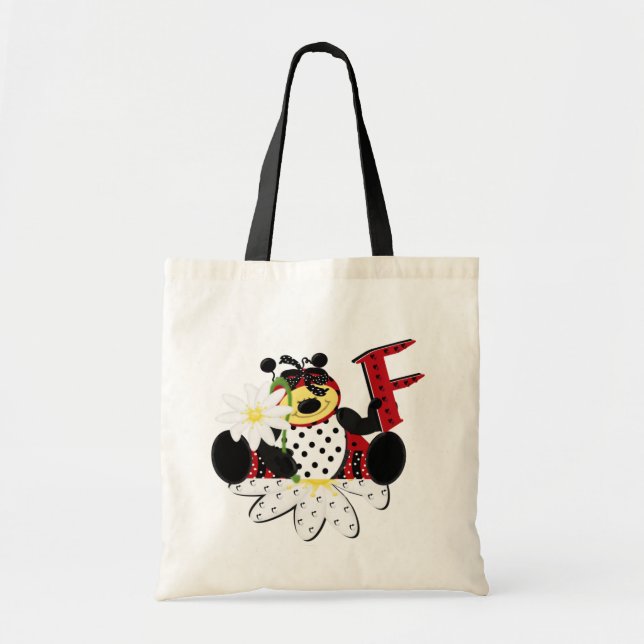 F Tote Bag Tragetasche (Vorne)