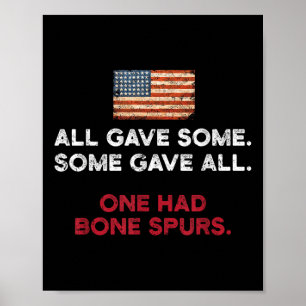F Trump Shirt - Ketten-Knochen-Spurs Poster