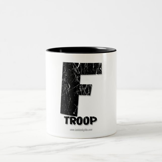 F-Truppe…. Zweifarbige Tasse (Mittel)