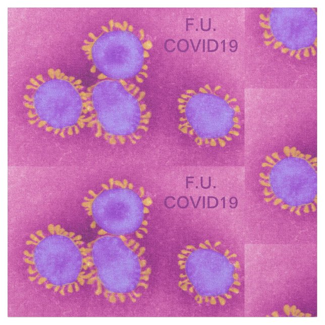 F.U.COVID19 Pink Stoff (Nahaufnahme)