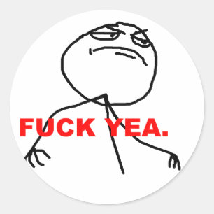 f*uck ja meme Aufkleber