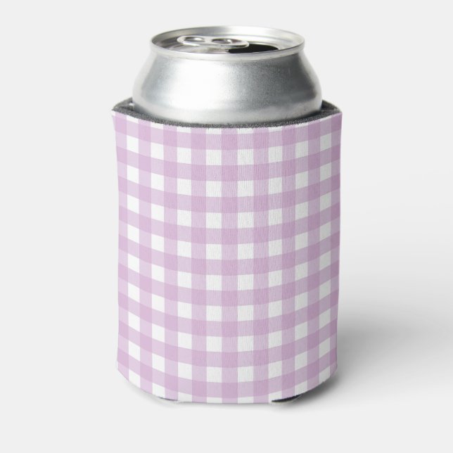 F und L Pink Gingham Dosenkühler (Kanne Rückseite)