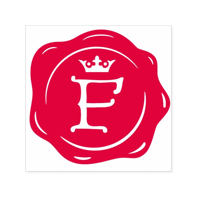 F - Ursprünglicher Buchstabe des antiken Wachs Sie Permastempel (Design)