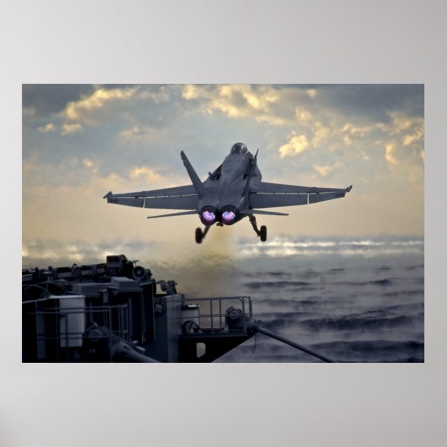 FA-18 Start von der USS Stennis Poster (Vorne)