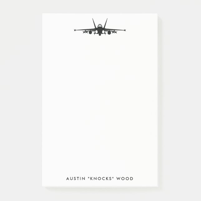 FA-18C Hornet personalisieren Post-It Note Pad Klebezettel (Vorderseite)