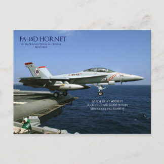 FA-18D Hornet Postkarte