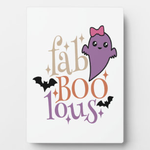 Fa BOO Les Fa BOO Les Halloween-Geist Fotoplatte