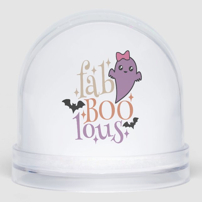 Fa BOO Lous Fa BOO Lous Halloween Ghost Schneekugeln (Vorderseite)