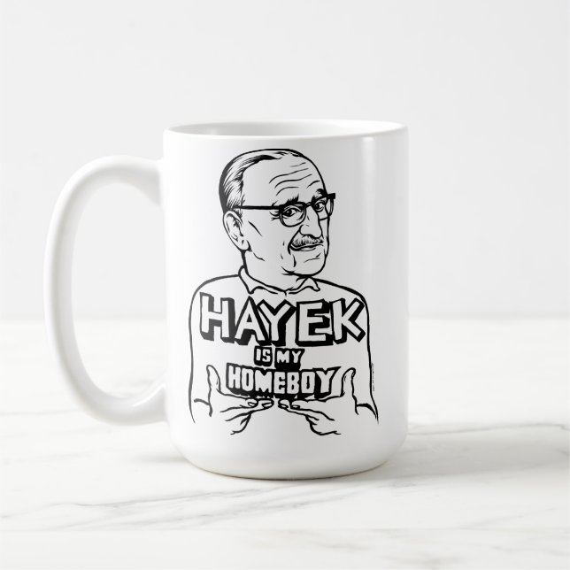 Fa Hayek ist meine Homeboy-Tasse Tasse (Links)