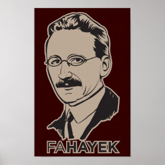 FA Hayek Poster