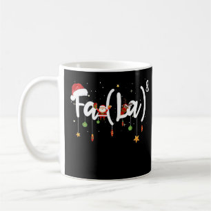 Fa (La)8 Funny Christmas Santa Fa La Math Christma Kaffeetasse
