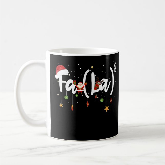 Fa (La)8 Funny Christmas Santa Fa La Math Christma Kaffeetasse (Links)