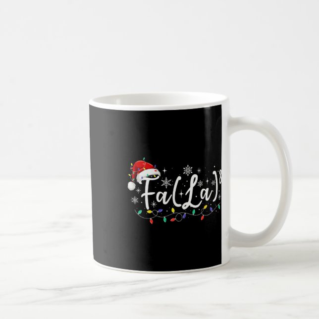 Fa (la)8 Funny Christmas Santa Fa La Math Lehrer Kaffeetasse (Rechts)