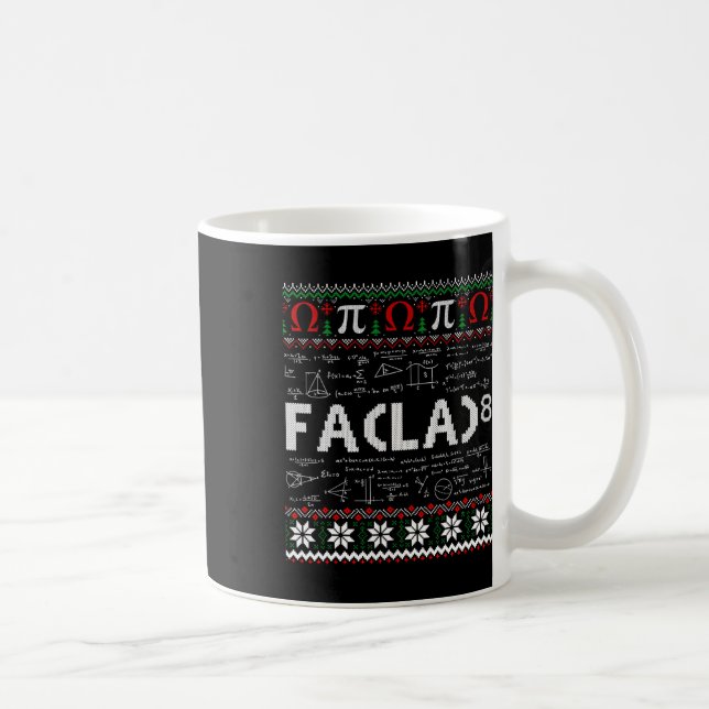 Fa (la)8 Funny Christmas Santa Fa La Math Lehrer Kaffeetasse (Rechts)