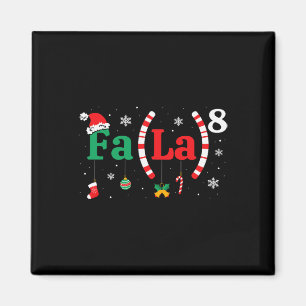Fa (la)8 Funny Christmas Santa Fa La Math Lehrer Magnet
