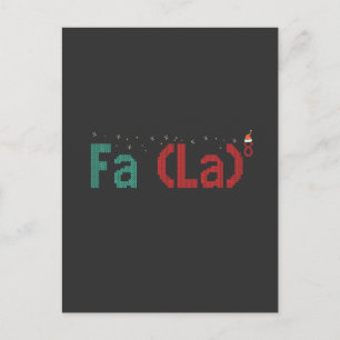 FA (LA)8 Funny Nerdy Math Weihnachtsgeschenk Postkarte