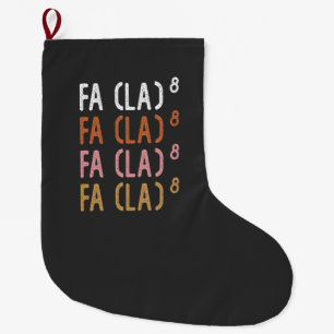 FA (LA)8 Lustige verrückte Mathe Großer Weihnachtsstrumpf