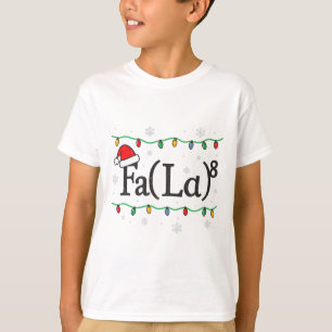 Fa (la) 8 Lustiger Mathematik-Lehrer Weihnachten H T-Shirt