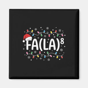 Fa La 8 Lustiger Weihnachtslied Santa-Mathe-Lehrer Magnet