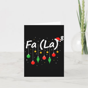 Fa (la) 8 Lustiger Weihnachtsmann Fa La Mathematik Karte