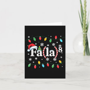 Fa (la) 8 Lustiges Weihnachten Santa Fa La Mathele Karte