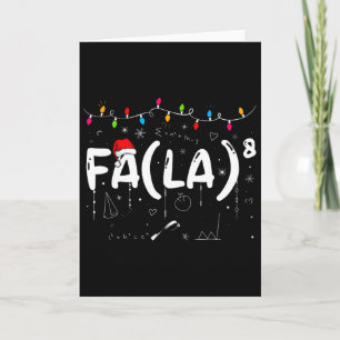 Fa (la)8 Lustiges Weihnachten Santa Fa La Matheleh Karte