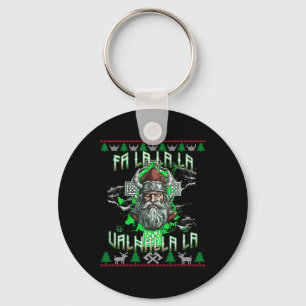 Fa La 8 Valhalla Weihnachtsmannmütze Viking Skull  Schlüsselanhänger