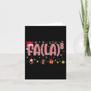 Fa (la)8 Weihnachten Weihnachten Weihnachten La Ma Karte