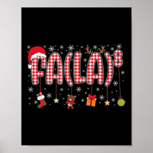 Fa (la)8 Weihnachten Weihnachten Weihnachten La Ma Poster