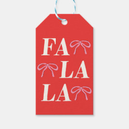 Fa La Bow Gift Tag Geschenkanhänger