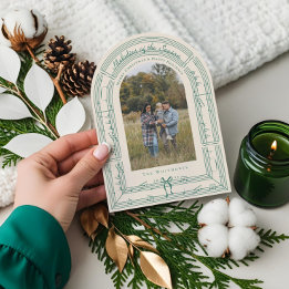 Fa La Bow Sheet Music Arch Foto Weihnachtskarte Einladung