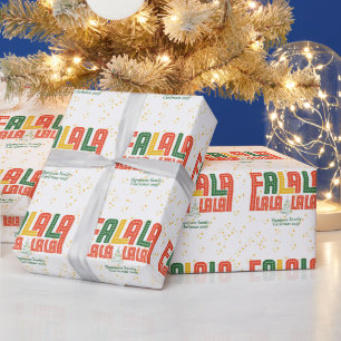 Fa La Choir Carols Moderne Moderne Weihnachten Geschenkpapier
