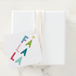 FA LA CHRISTMAS GIFT Spaß kühl leuchtend bunt. Geschenkanhänger